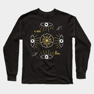 as above so below Long Sleeve T-Shirt